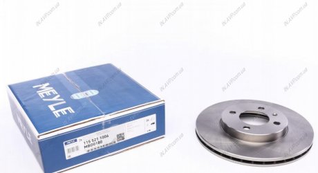Тормозной диск вентилируемый передний 115 521 1006 MEYLE AG 1155211006 (фото 1)