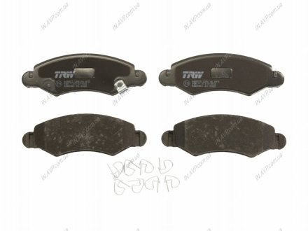 Комплект тормозных колодок, дисковый тормоз TRW GDB3363