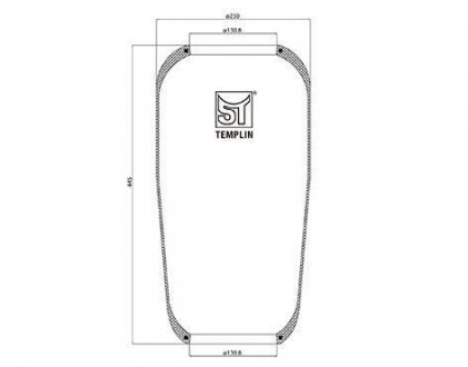 Кожух пневматической рессоры ST-TEMPLIN ST-Templin Automotive 04.060.6006.610