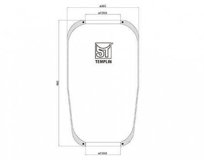 Кожух пневматической рессоры ST-TEMPLIN ST-Templin Automotive 04.060.6006.190