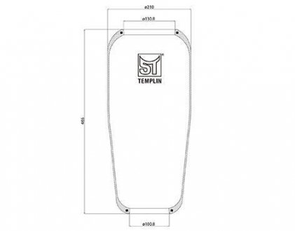 Кожух пневматической рессоры ST-TEMPLIN ST-Templin Automotive 04.060.6006.500