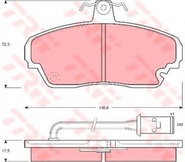 Гальмівні колодки TRW GDB851