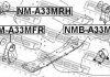 Сайлентблок задней подушки двигателя FEBEST NMB-A33MRR (фото 4)