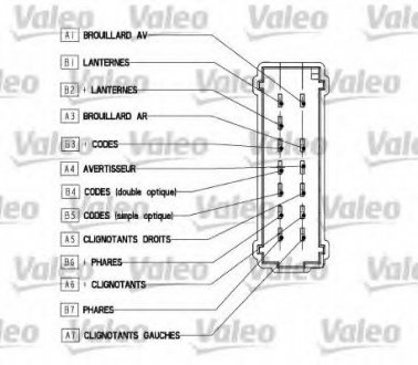 Подрулевой переключатель поворотов/света Valeo 251561