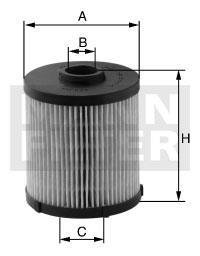 Фильтрующий элемент топливного фильтра MANN-FILTER PU 7012 Z (фото 1)