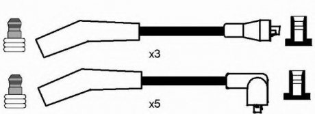 Комплект высоковольтных проводов NGK / RC-RV323 NGK Spark Plug 7079