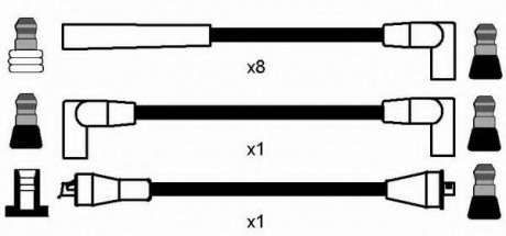 Комплект высоковольтных проводов NGK / RC-CR306 NGK Spark Plug 8288