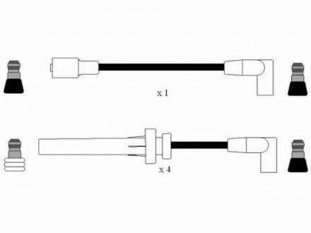 Комплект высоковольтных проводов NGK / RC-CR606 NGK Spark Plug 7248