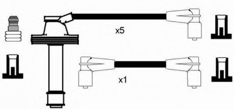 Комплект высоковольтных проводов NGK / RC-VL605 NGK Spark Plug 8468