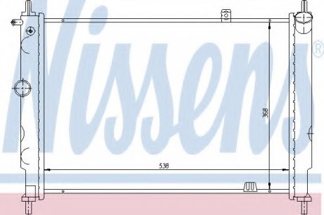 Радіатор системы охлаждения NISSENS = A Nissens A/S 63059