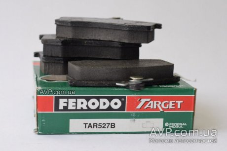 Колодки тормозные передние ВАЗ 2108-21099, 2113-2115 (зеленые) Ferodo TAR527B (фото 1)