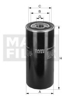 Фильтр масляный гидравлической системы MANN MANN-FILTER WD 940