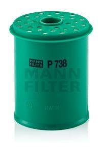 Фильтрующий элемент топливного фильтра P 738X MANN-FILTER P 738 X (фото 1)