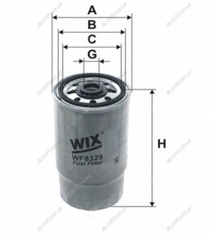 Фильтр топливный = FN PP968/4 WIX FILTERS WF8329 (фото 1)