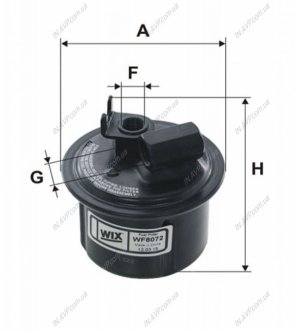 Фильтр топливный = FN PP870 WIX FILTERS WF8072