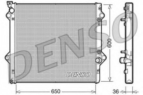 Радіатор, охлаждение двигателя DENSO DRM50049 (фото 1)