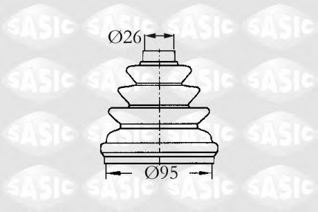 Комплект пылника, приводной вал SASIC 2933953