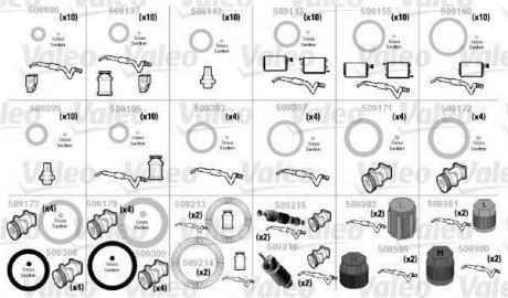 Комплект прокладок A/C-HYUNDAI Valeo 509194