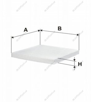 Фильтр салона = FN K1115 WIX FILTERS WP9090