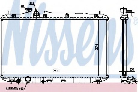 Радиатор системы охлаждения NISSENS Nissens A/S 68134A