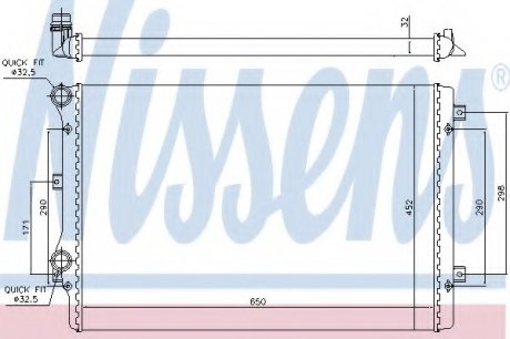 Радиатор системы охлаждения NISSENS Nissens A/S 65279A