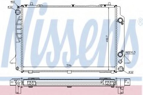 Радіатор системы охлаждения NISSENS Nissens A/S 60467A