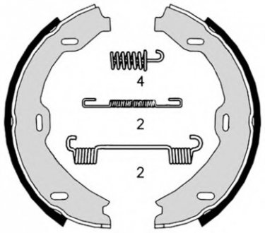 Тормозные колодки барабанні Brembo S50518 (фото 1)