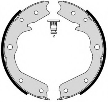 Тормозные колодки барабанные Brembo S59527