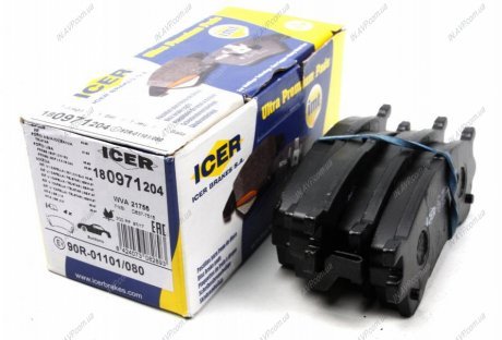 Тормозные колодки дисковые ICER 180971-204 ICER Brakes 180971204