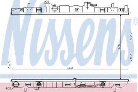 Радіатор системы охлаждения NISSENS Nissens A/S 66649