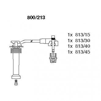 Комплект проводов зажигания BREMI 800/213 (фото 1)