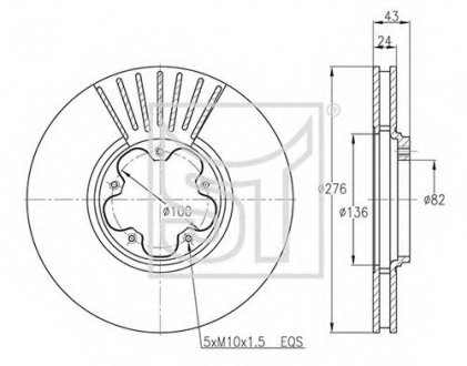 Тормозной диск ST-TEMPLIN ST-Templin Automotive 03.110.2600.160