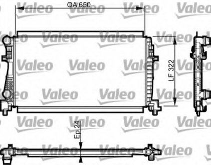 Радіатор системы охлаждения Valeo 735557