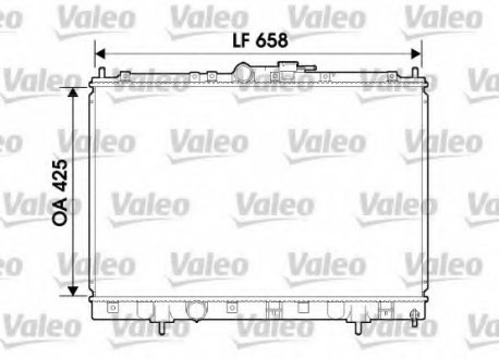 Радиатор системы охлаждения Valeo 734198
