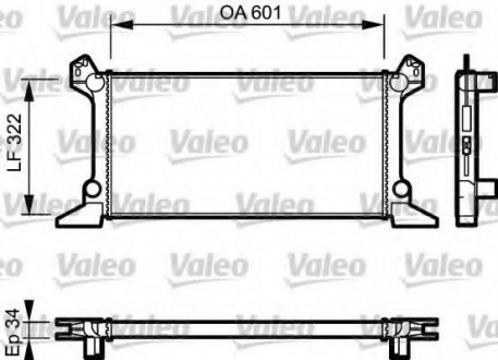 Радиатор системы охлаждения Valeo 730124