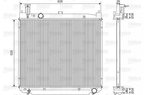 Радиатор системы охлаждения Valeo 701591