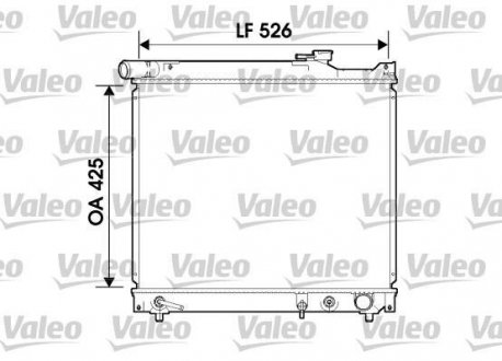 Радіатор системы охлаждения Valeo 734214