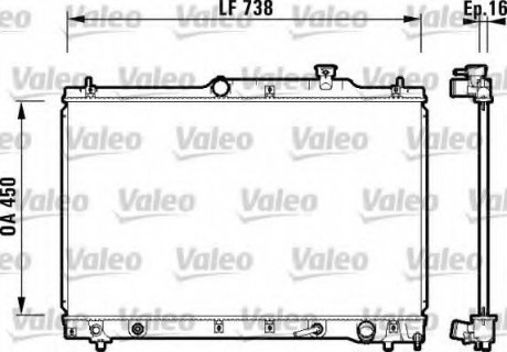 Радиатор системы охлаждения Valeo 734201