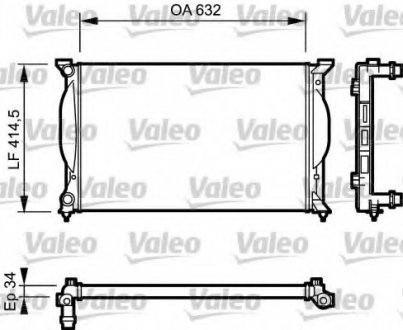 Радіатор системы охлаждения Valeo 732963