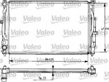 Радиатор системы охлаждения Valeo 731537