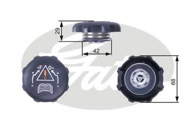 Крышка расширительного бачка GATES Gates Corporation RC239