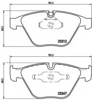 Гальмівні колодки дискові P06 046 Brembo P06046