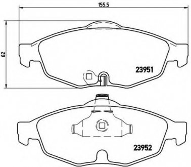 Тормозные колодки дисковые Brembo P11016 (фото 1)