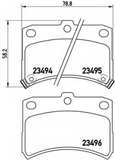 Тормозные колодки дисковые Brembo P16009