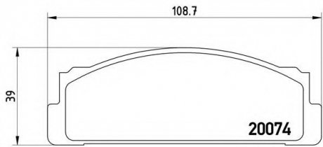 Тормозные колодки дисковые Brembo P23002 (фото 1)