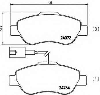 Тормозные колодки дисковые Brembo P23107 (фото 1)