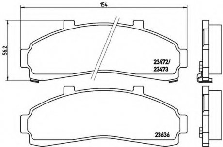 Тормозные колодки дисковые Brembo P24041