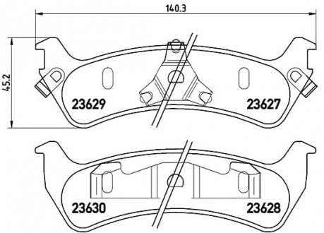 Гальмівні колодки дискові P24 042 Brembo P24042