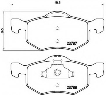 Тормозные колодки дисковые Brembo P24056