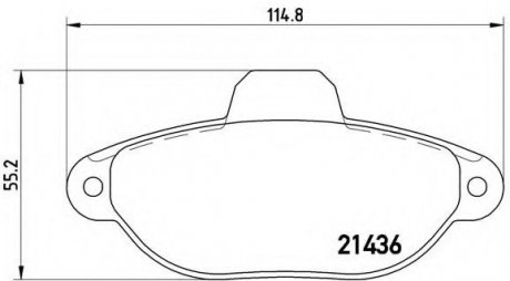 Тормозные колодки дисковые Brembo P24147